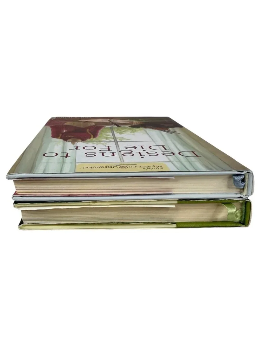 Annies Mysteries Unraveled Series HC Book Designs To Die For & Unraveled Tidings